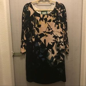 Maeve Abstract Floral Shift Dress